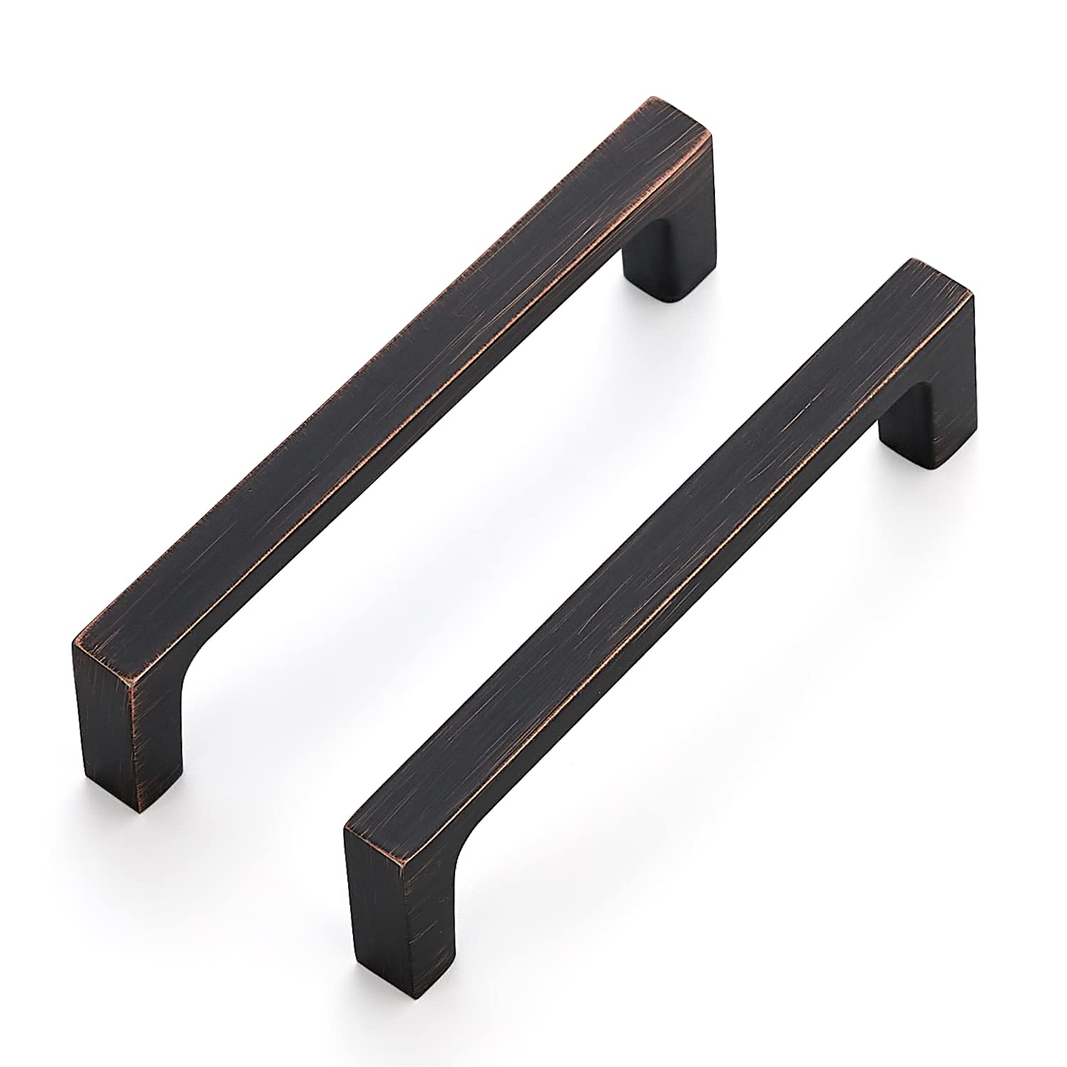 Ravinte 15 Pack Solid 3-3/4 Inch Square Cabinet Handles - Oil Rubbed Bronze Kitchen Cabinet Pulls & Drawer Handles - Durable Cabinet Hardware for Modern Kitchens, Bathrooms & Furniture Upgrades