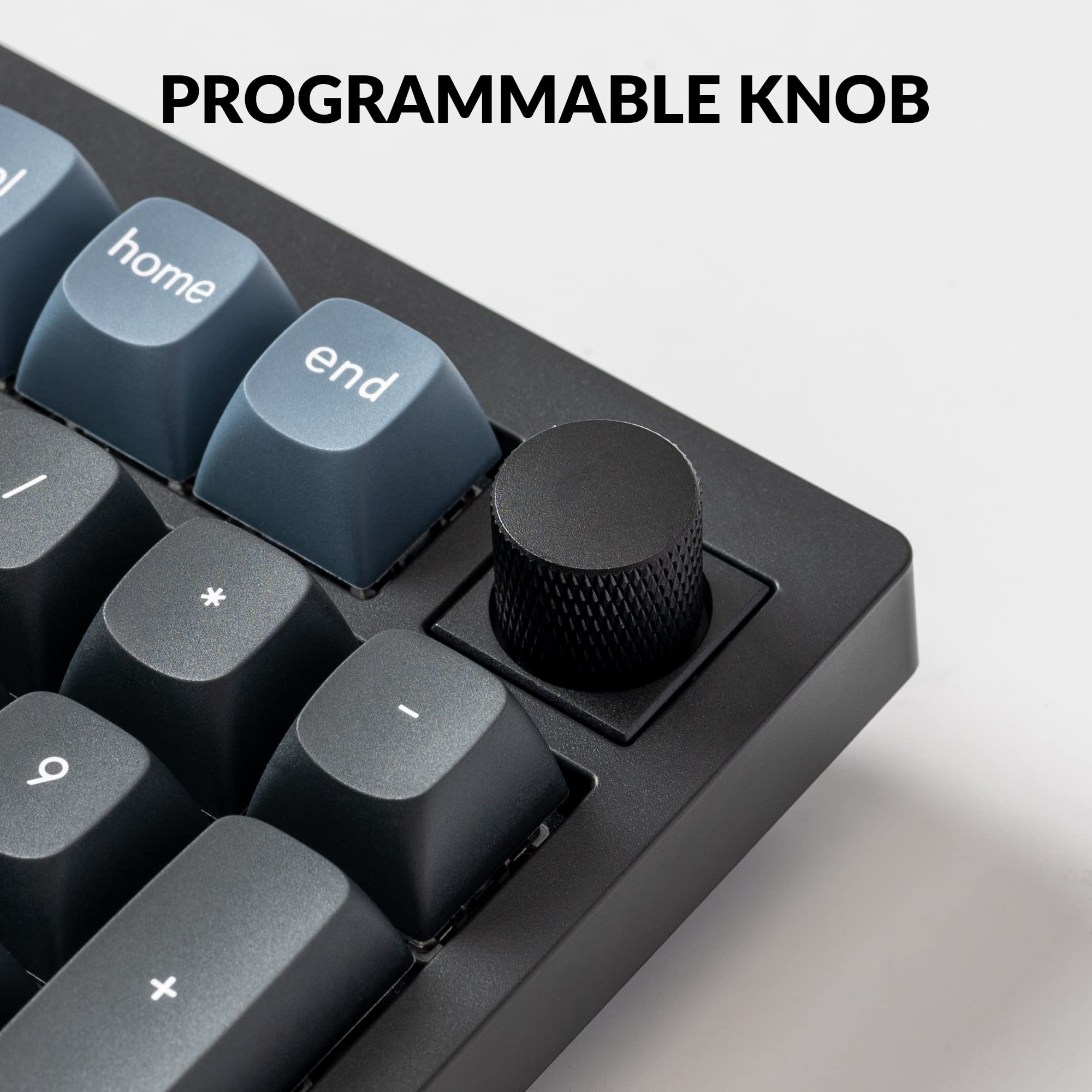 Keychron V5 Wired Custom Mechanical Keyboard with Knob - 96% Compact Layout, QMK/VIA Programmable, Hot-Swappable K Pro Brown Switches, Mac/Windows/Linux Compatible (Black) - Perfect for Gaming, Coding & Office Work
