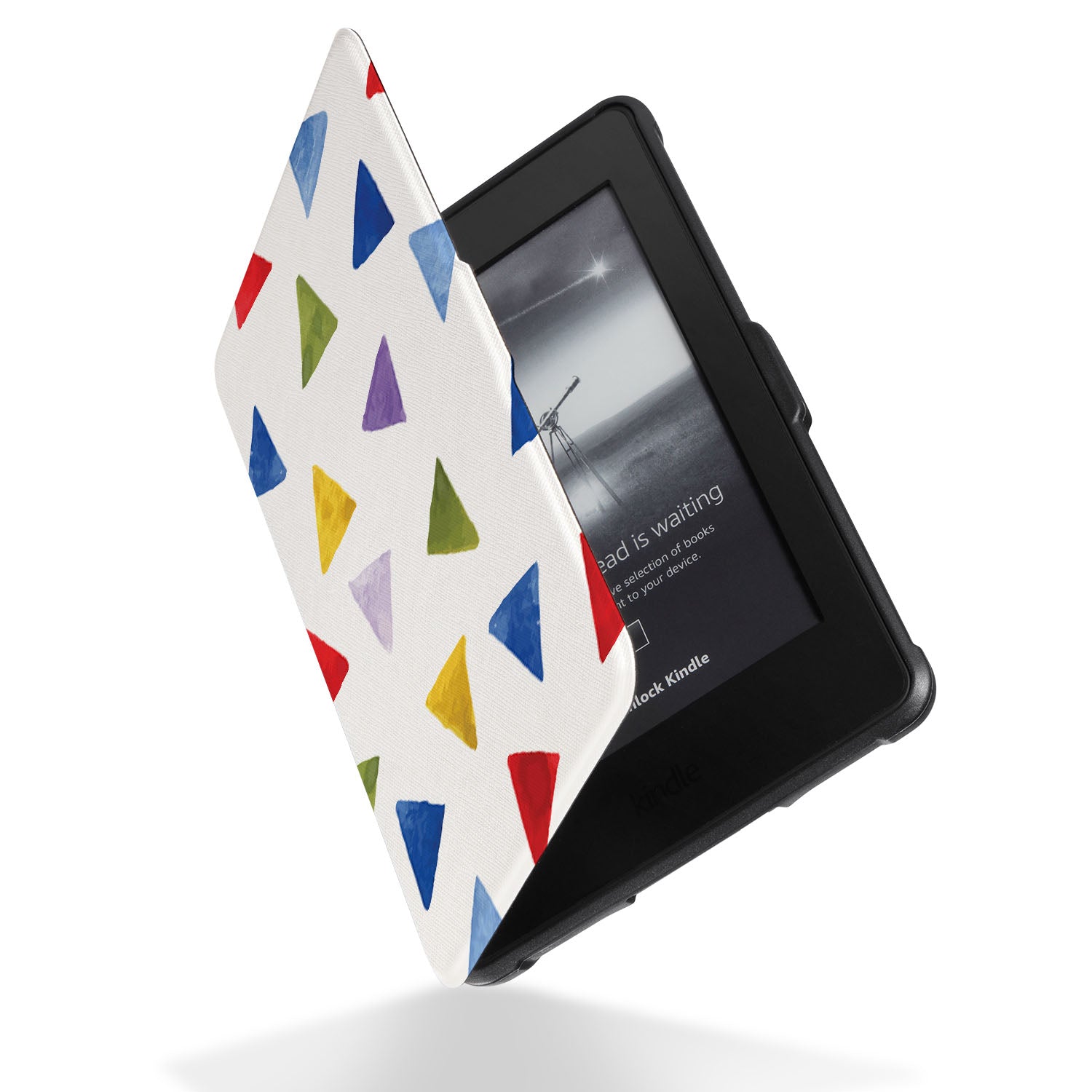 Premium Kindle Case with Stylish Geometry Pattern - Protective Cover for Kindle E-Reader, Perfect for Travel, Work, and Daily Use