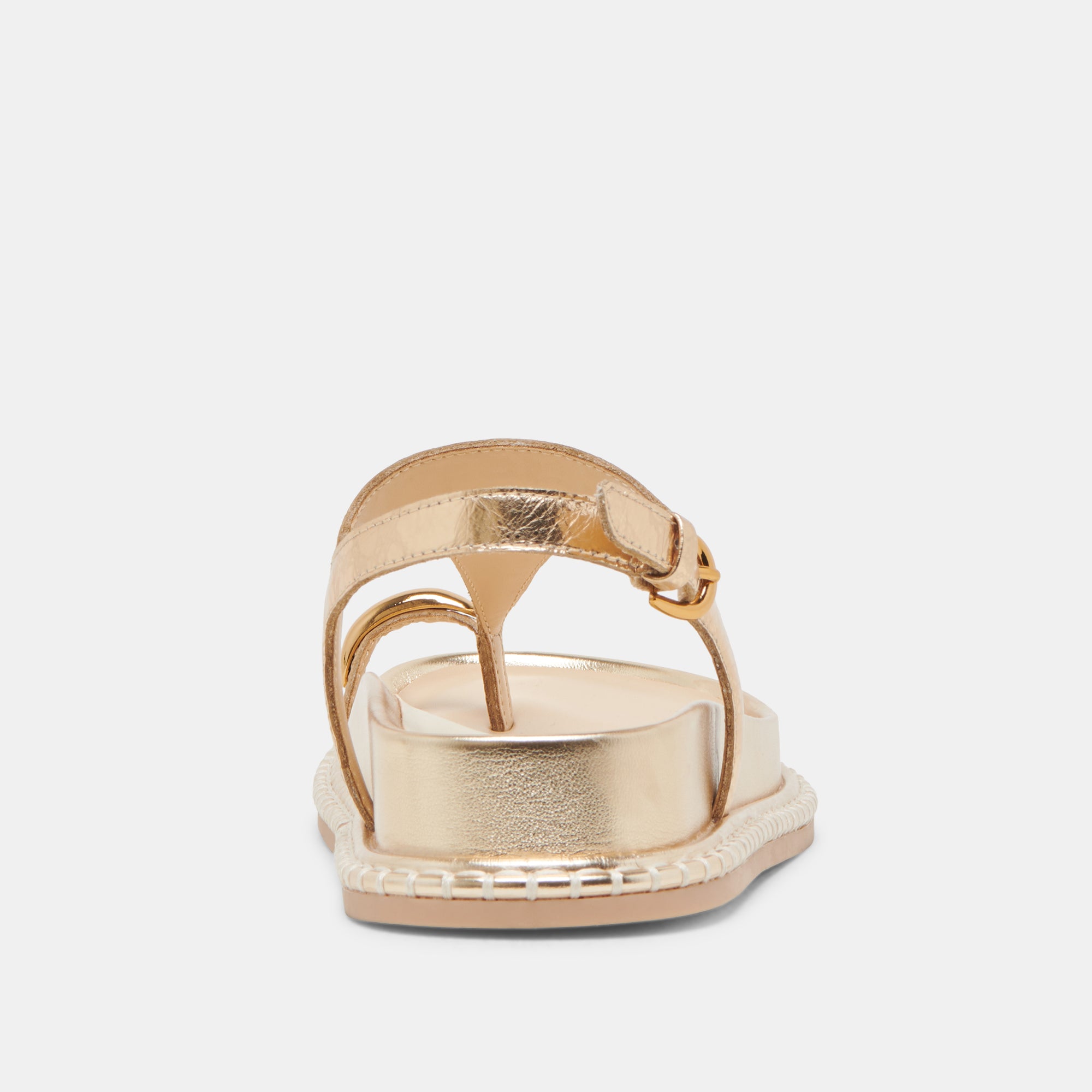 STEFAN Distressed Leather Sandals for Women - Gold Gladiator Sandals for Summer, Beach, and Casual Outfits