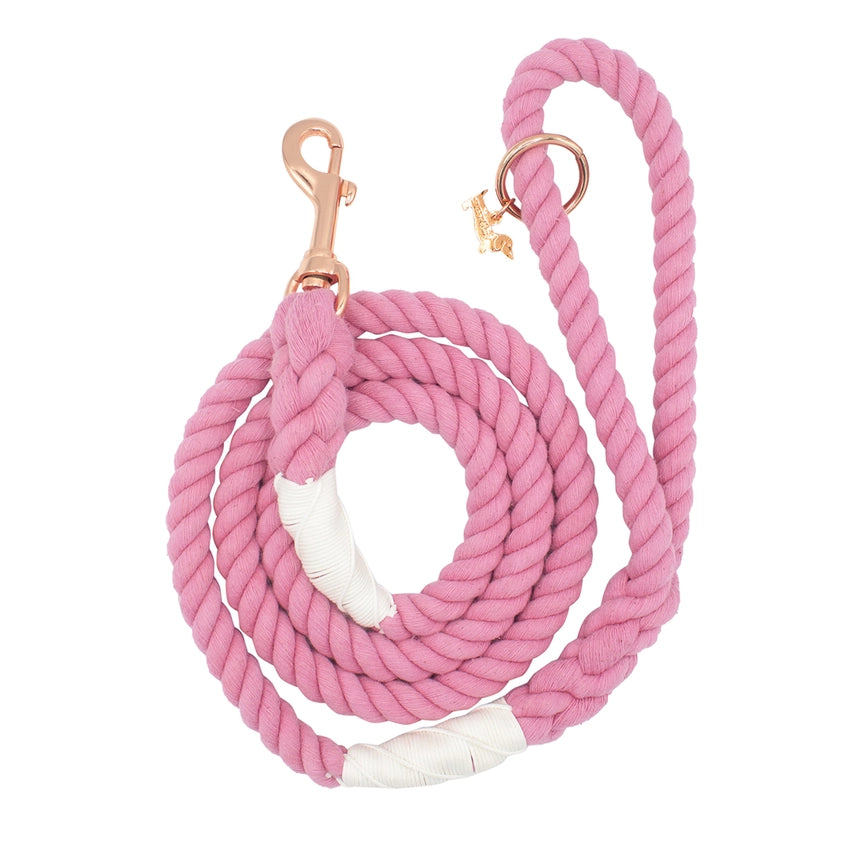 Colorful Cotton Candy Dog Rope Leash - Durable & Adjustable Pet Walking Lead for Small Medium Large Dogs - Perfect for Daily Walks, Training & Outdoor Adventures