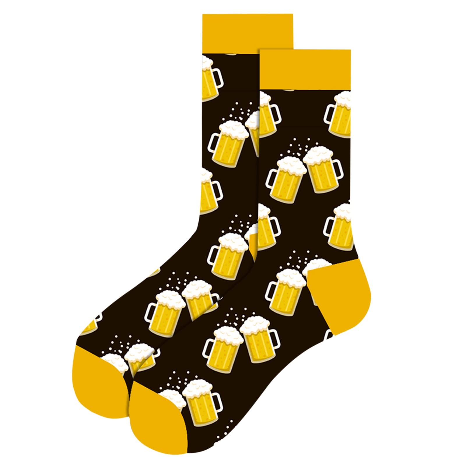 **Men's Cotton Winter Socks with Snowflake Design - Warm & Comfortable for Cold Weather - Perfect for Christmas, Autumn & Snowy Days**
