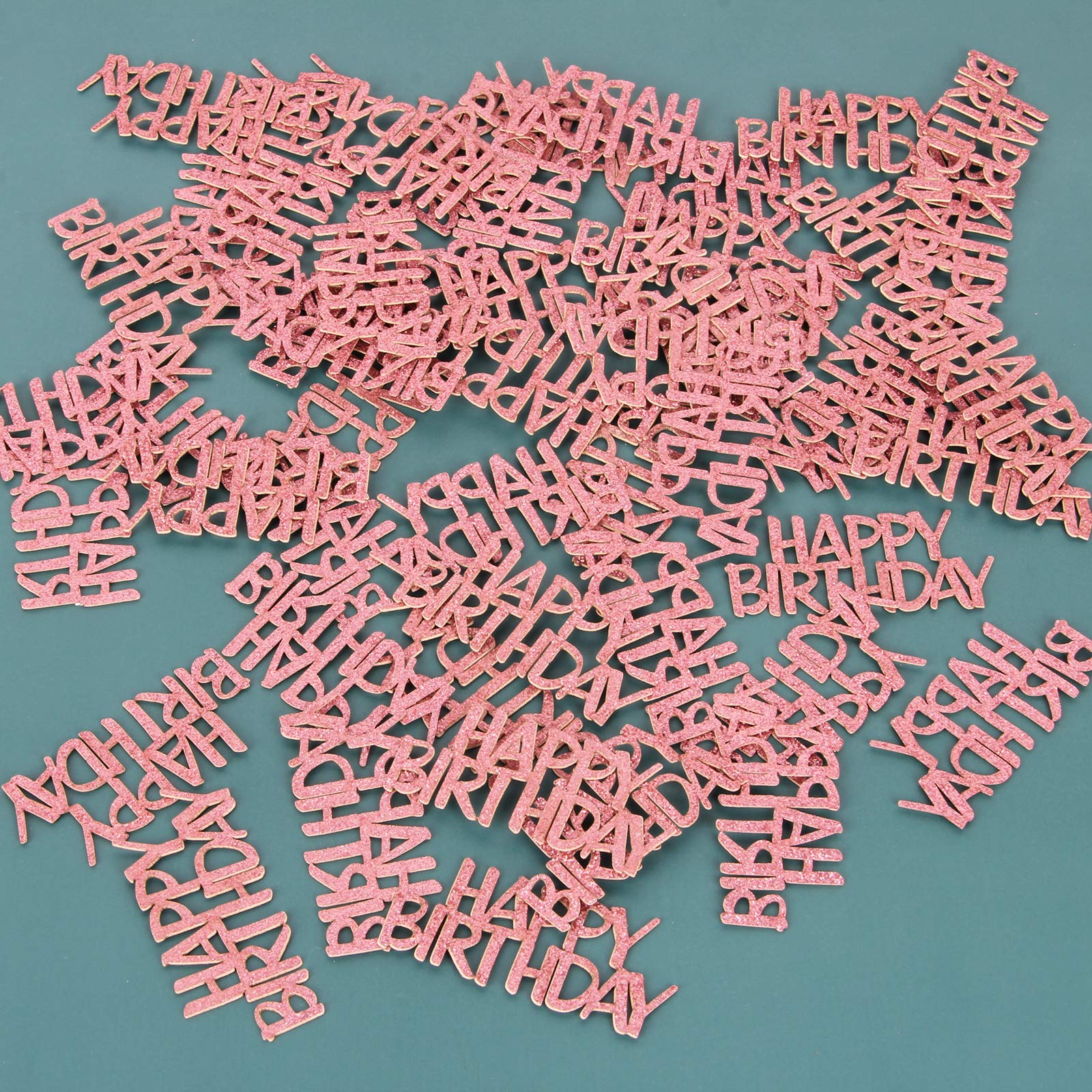 Rose Gold Glitter Confetti for Birthday Party Decorations - Elegant Table Scatter for Baby Showers, Weddings & Celebrations - Perfect for Cake Tables, Photo Backdrops and Party Centerpieces