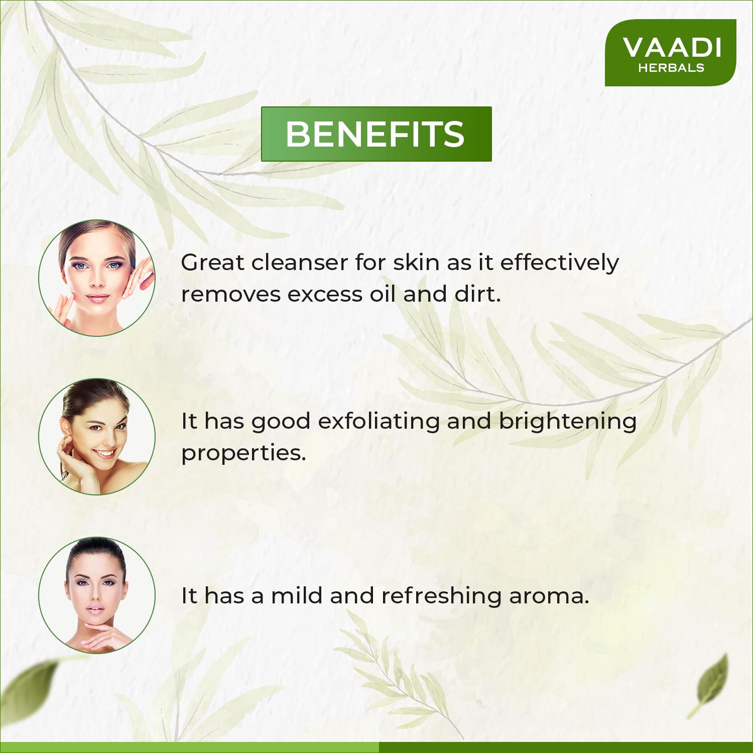 Vaadi Herbals Refreshing Lemon and Basil Soap - 75g Natural Handmade Soap for Men & Women | Exfoliating, Moisturizing & Aromatherapy | Perfect for Daily Use, Gifts & Spa Days