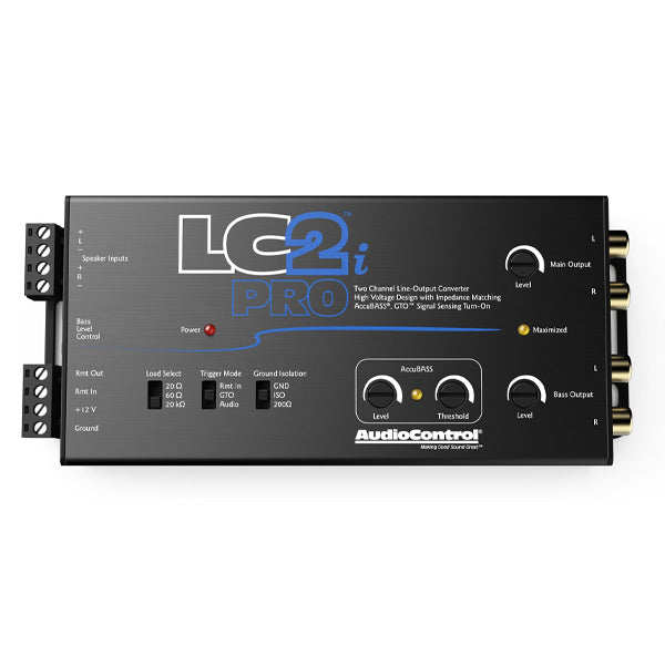 AudioControl LC2I PRO - 2 Channel High-Level to Low-Level Line Output Converter with GTO Signal Sense Technology for Car Audio Systems | Perfect for Amplifier Integration & Factory Radio Upgrades