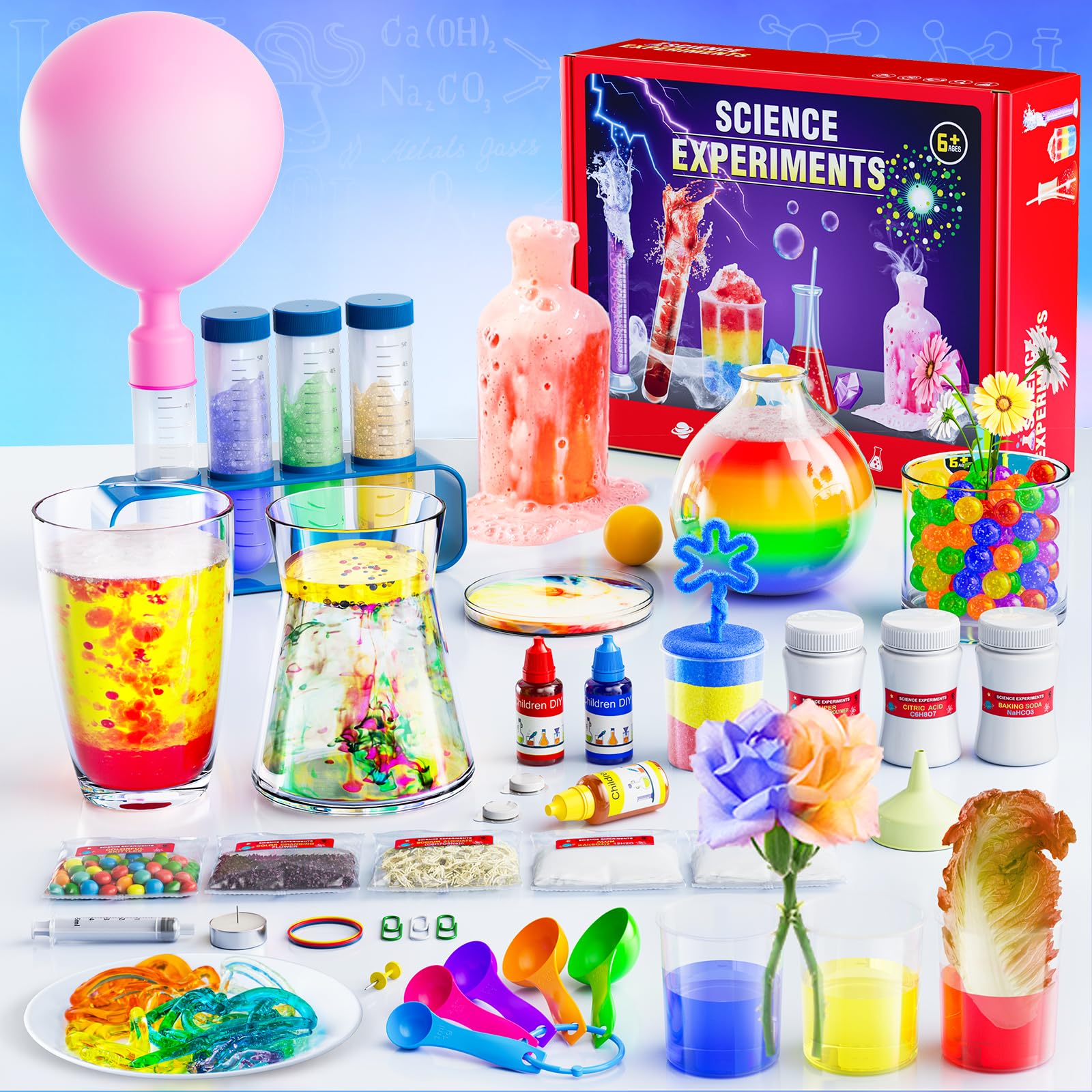 STEM Science Kit for Kids 6-12 - 50 Lab Experiments for Chemistry & Physics Learning | Educational Toys for Boys & Girls | Perfect for Home & School Science Projects