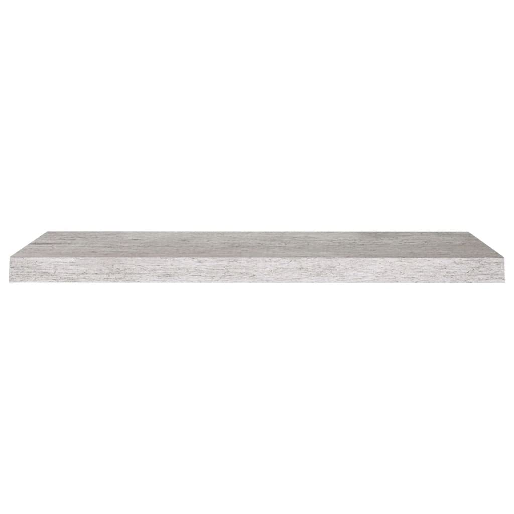 Floating Shelf Wall Mount - 2 Pack Concrete Gray MDF Shelves (31.5