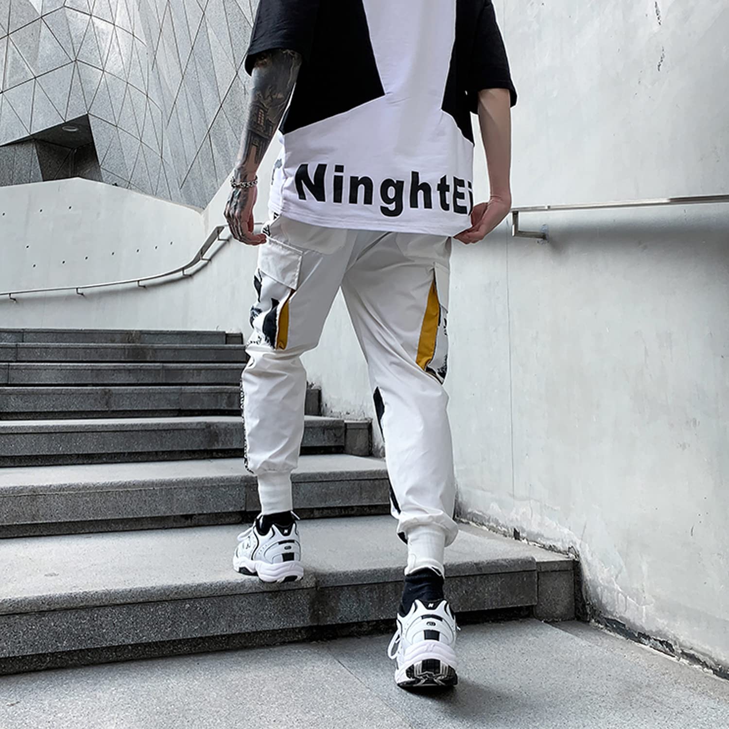 **Men's & Women's Hip Hop Streetwear Cargo Joggers - Casual Active Sweatpants for Sports, Gym & Everyday Wear**