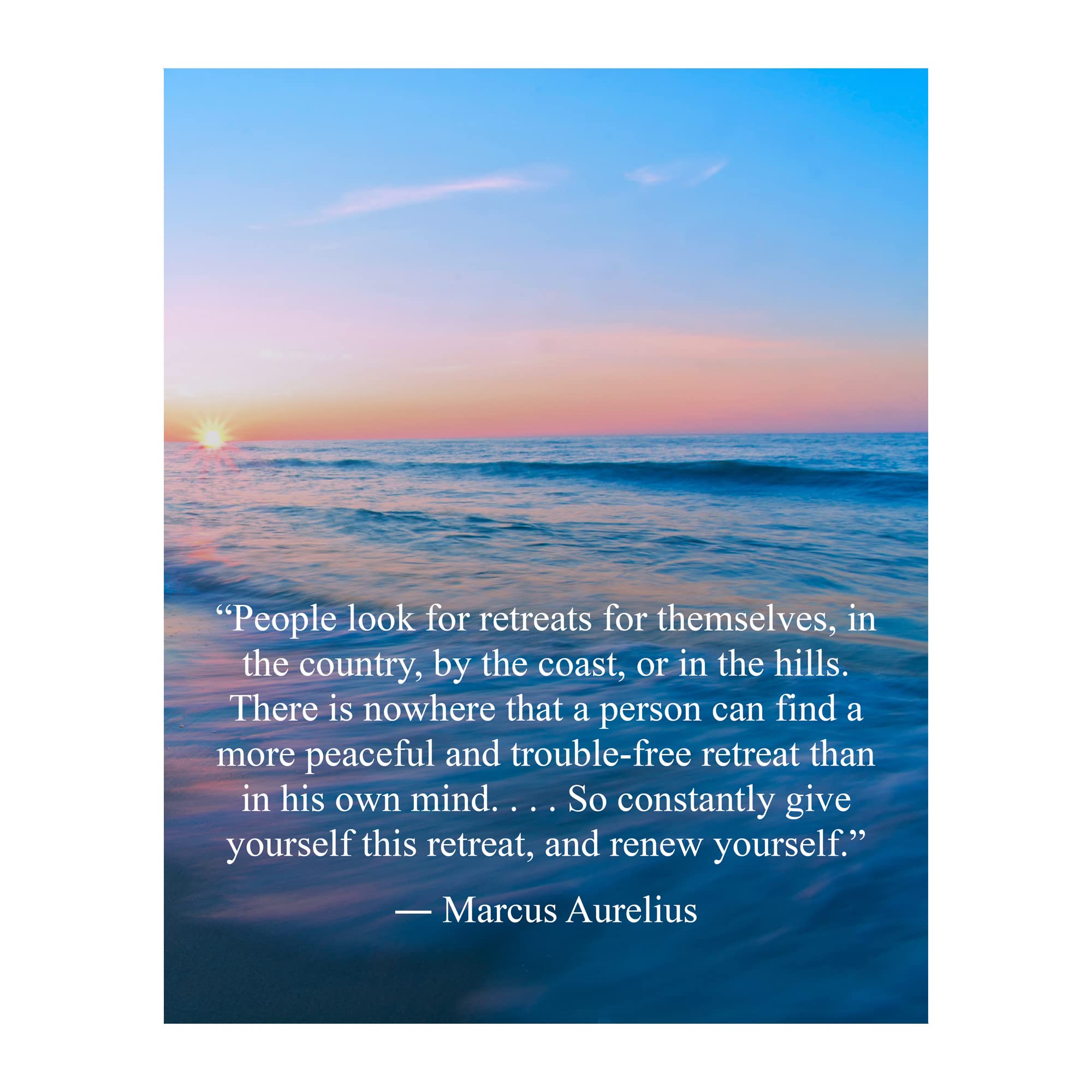 Marcus Aurelius Quote Wall Art Print - 8x10