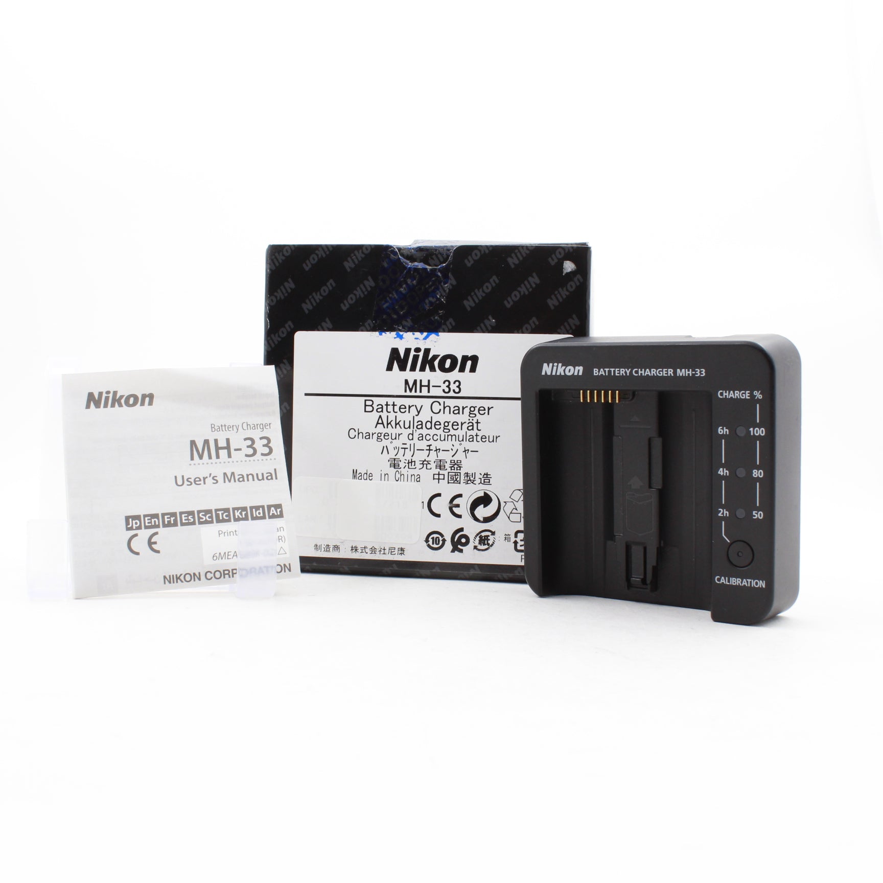 Open Box Fair - Nikon MH-33 Battery Charger for EN-EL18d Battery | Fast Charging for Nikon DSLR Cameras | Perfect for Professional Photography & Travel