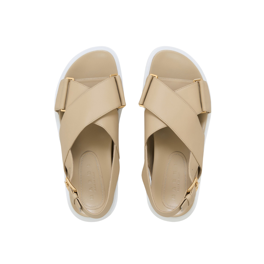 Cozy Winter Wheat Fussbett Sandals for Women - Soft Fleece Lined Slippers with Memory Foam - Perfect for Indoor, Lounge & Home Comfort