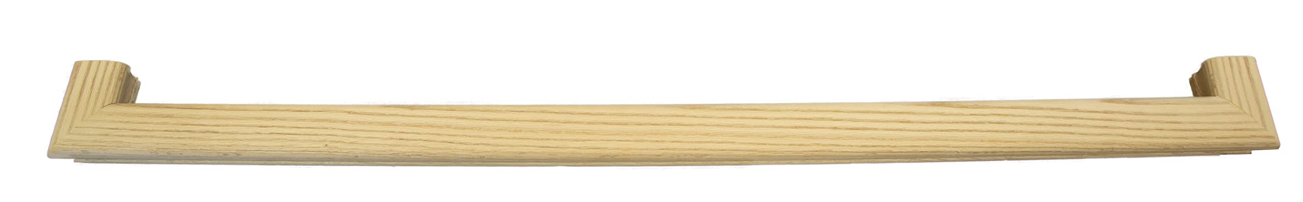 6010 Red Oak Handrail Kit with Wall Returns & Mounting Brackets - Includes Matching Screws - 6ft Unfinished Wood Stair Railing for Indoor Stairs - Antique Brass Finish - Perfect for Home Staircase Safety & Modern Decor