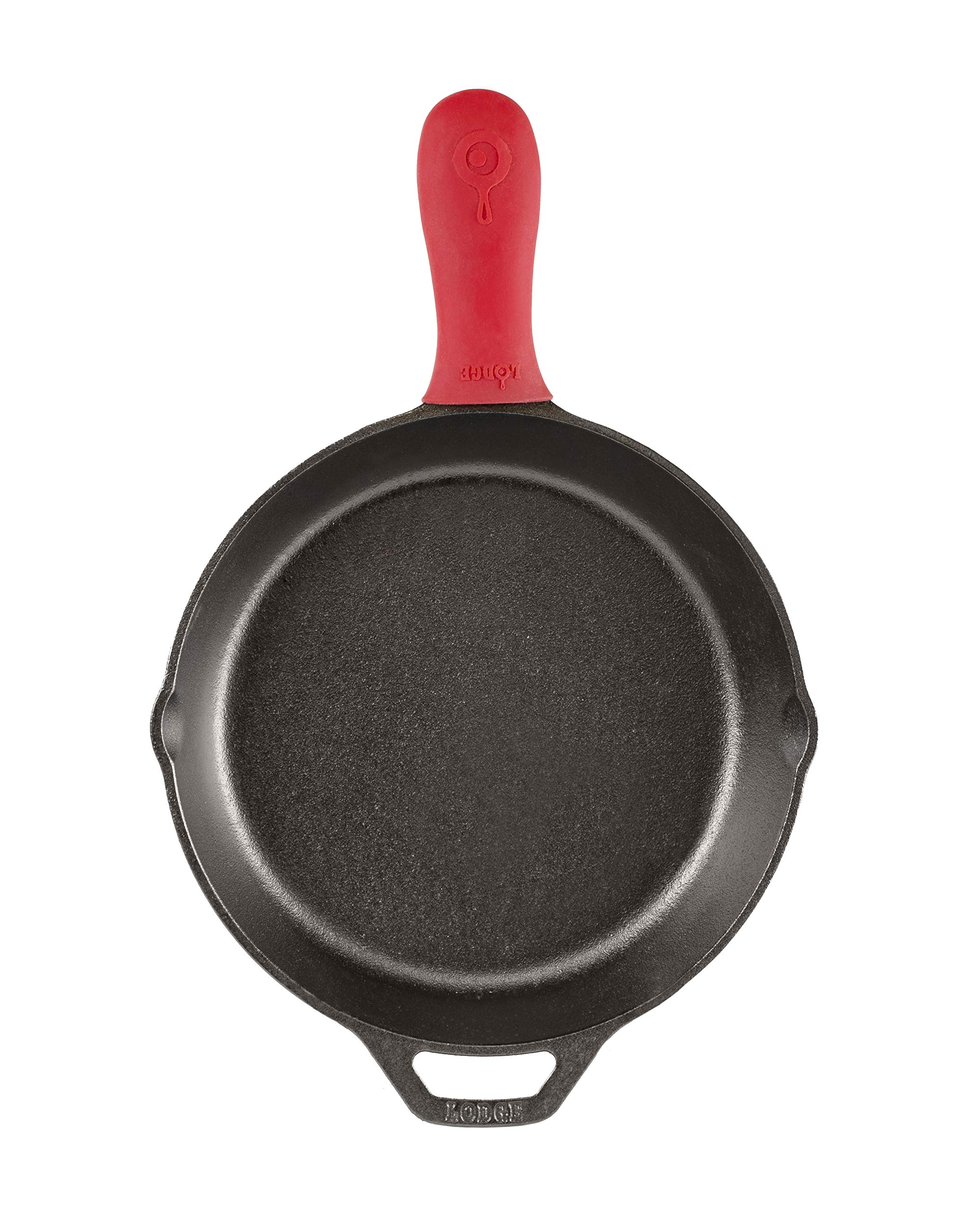 Lodge Pre-Seasoned Cast Iron 5-Piece Cookware Set with Silicone Handle Holder - 10.25
