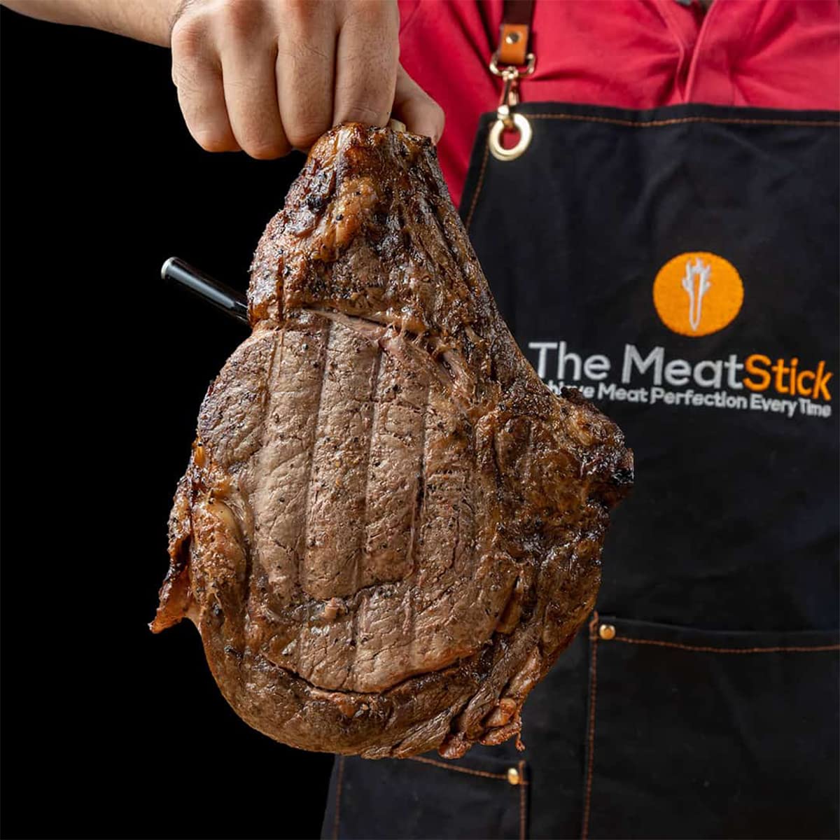 MeatStick WiFi Pro Set - 2-Probe Smart Wireless Meat Thermometer with Bluetooth | Unlimited Range Digital Food Probe for Smoking, Grilling, BBQ, Air Fryer, Deep Frying, Oven & Rotisserie | Perfect for Home Chefs & Outdoor Cooking Enthusiasts
