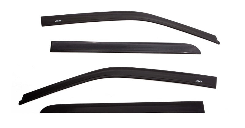AVS Ventvisor In-Channel Window Deflectors (4-Piece Set, Smoke Tint) for 2022-2025 Jeep Grand Cherokee (Excluding L Models) - Reduce Wind Noise & Rain Protection While Driving