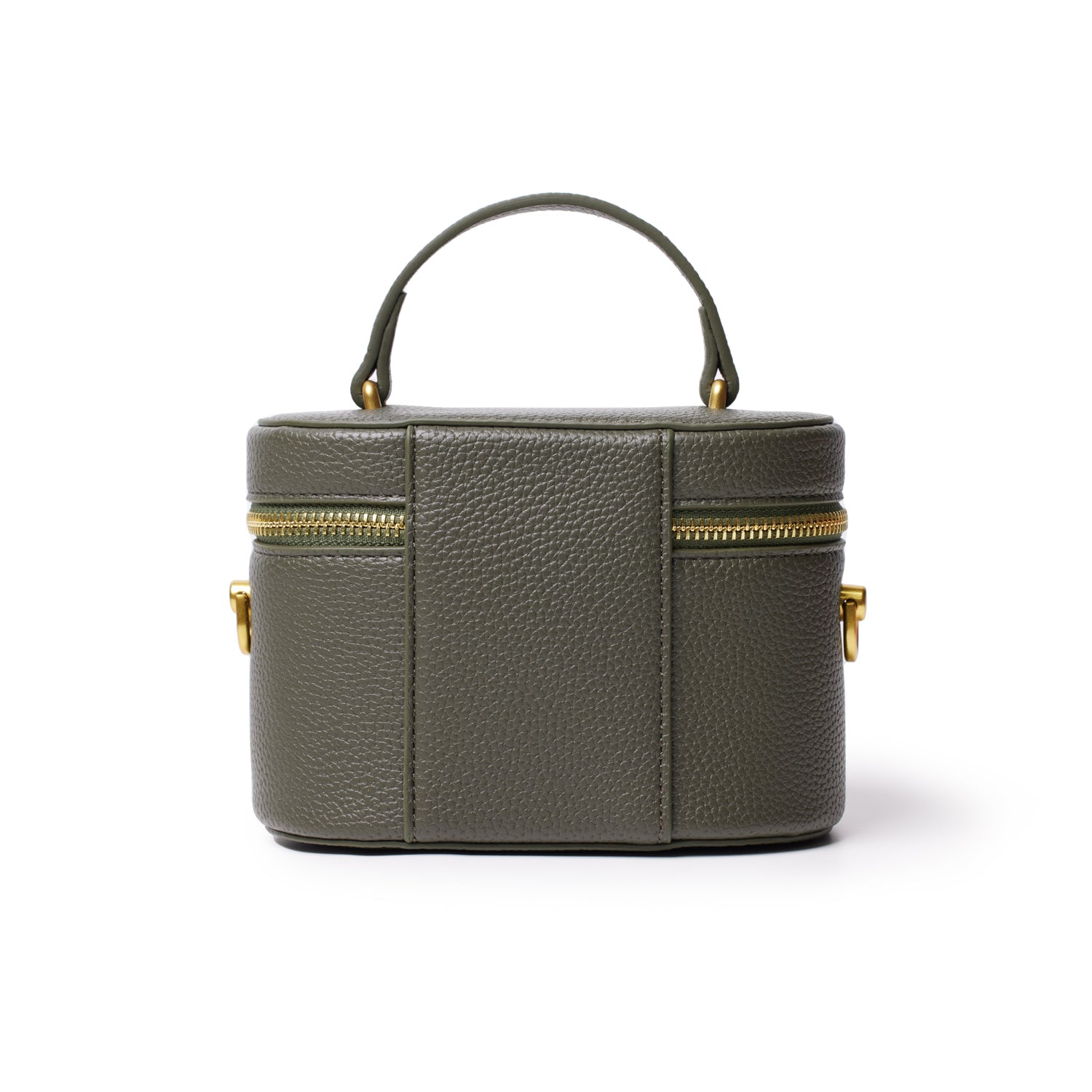 Mini Pebble Vanity Bag - Olive Green Crossbody Purse for Women | Trendy & Compact Makeup Organizer | Perfect for Travel, Gym & Everyday Use