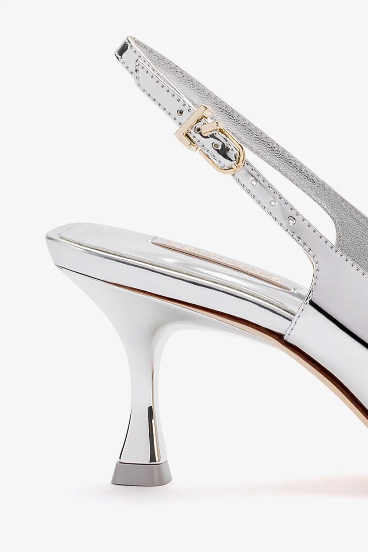 Ines Pump Women's Silver Specchio Heels - Elegant High Heel Shoes for Parties, Weddings & Special Occasions