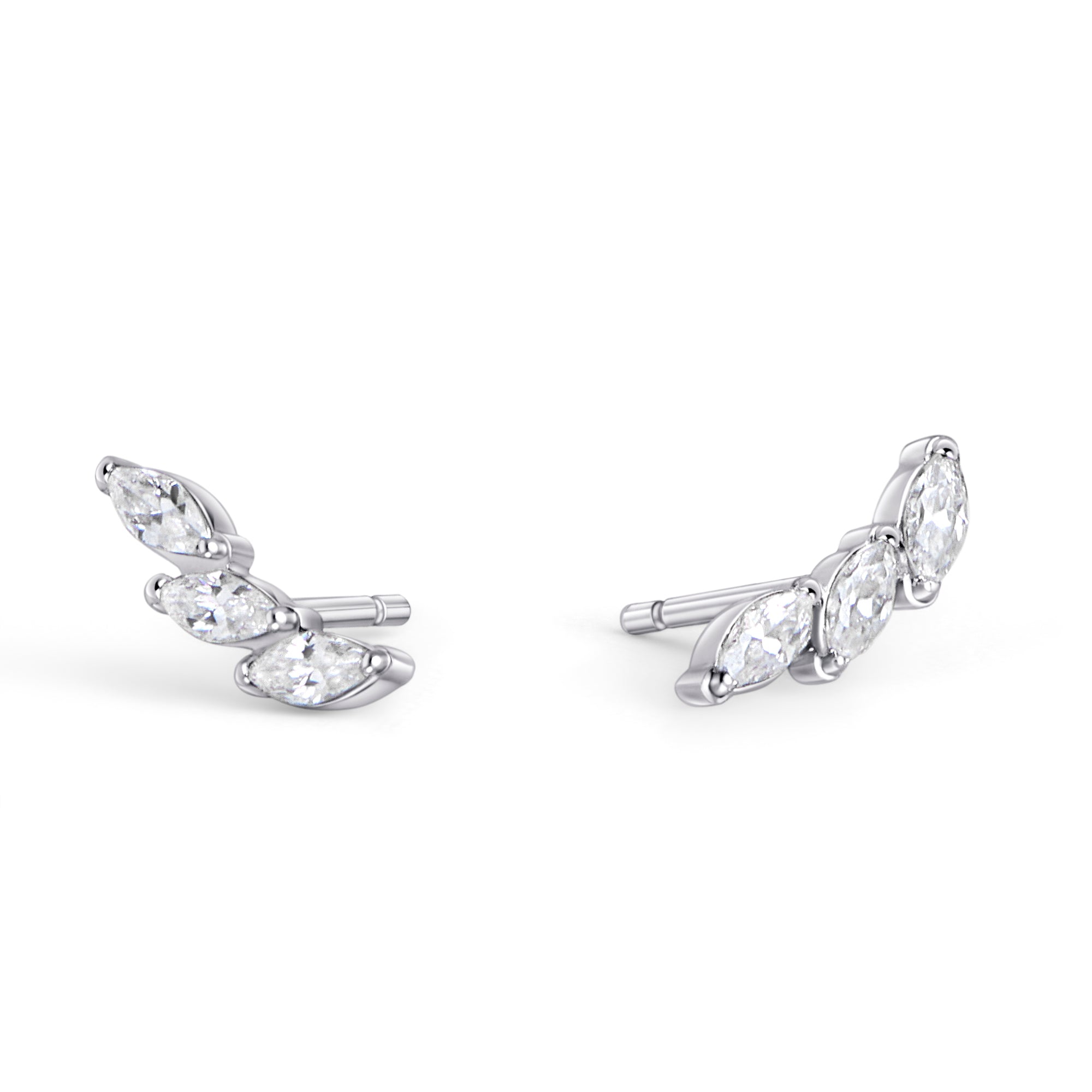 Angelo Stud Earrings for Women - 14K Gold Plated Cubic Zirconia Earrings - Hypoallergenic & Tarnish Resistant - Perfect for Daily Wear, Parties & Gifts