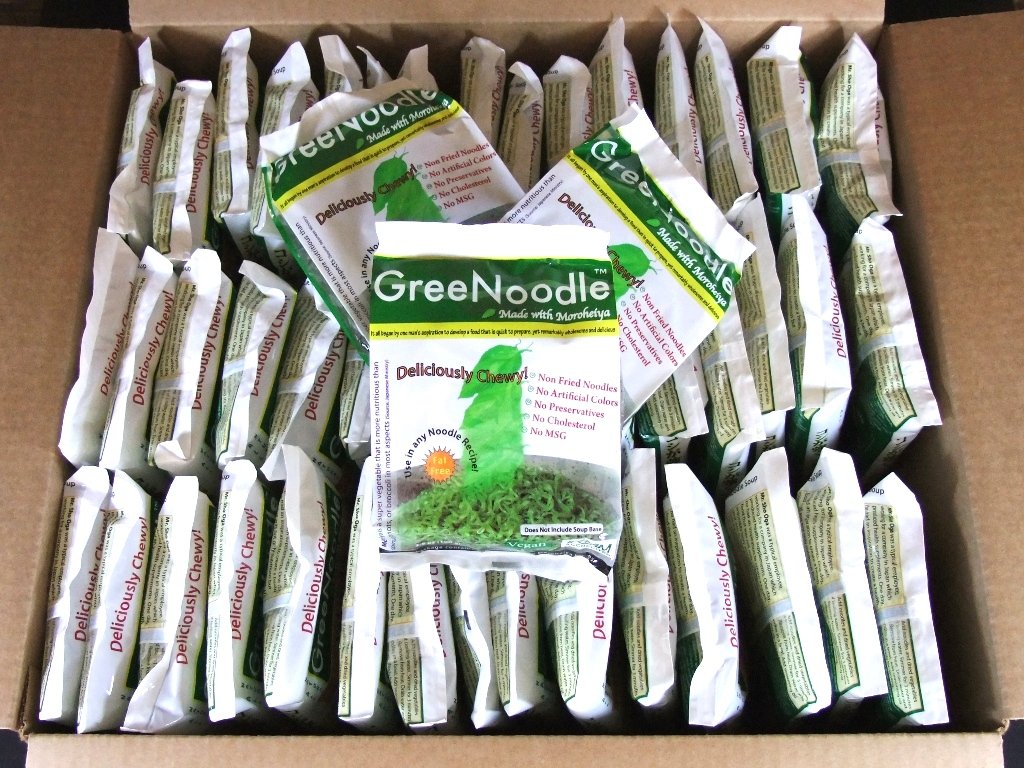 Organic GreeNoodle Full Box (48 Count) - Healthy Instant Noodles for Quick Meals, Vegan & Gluten-Free - Perfect for Office Lunches, College Dorms & Emergency Food Storage