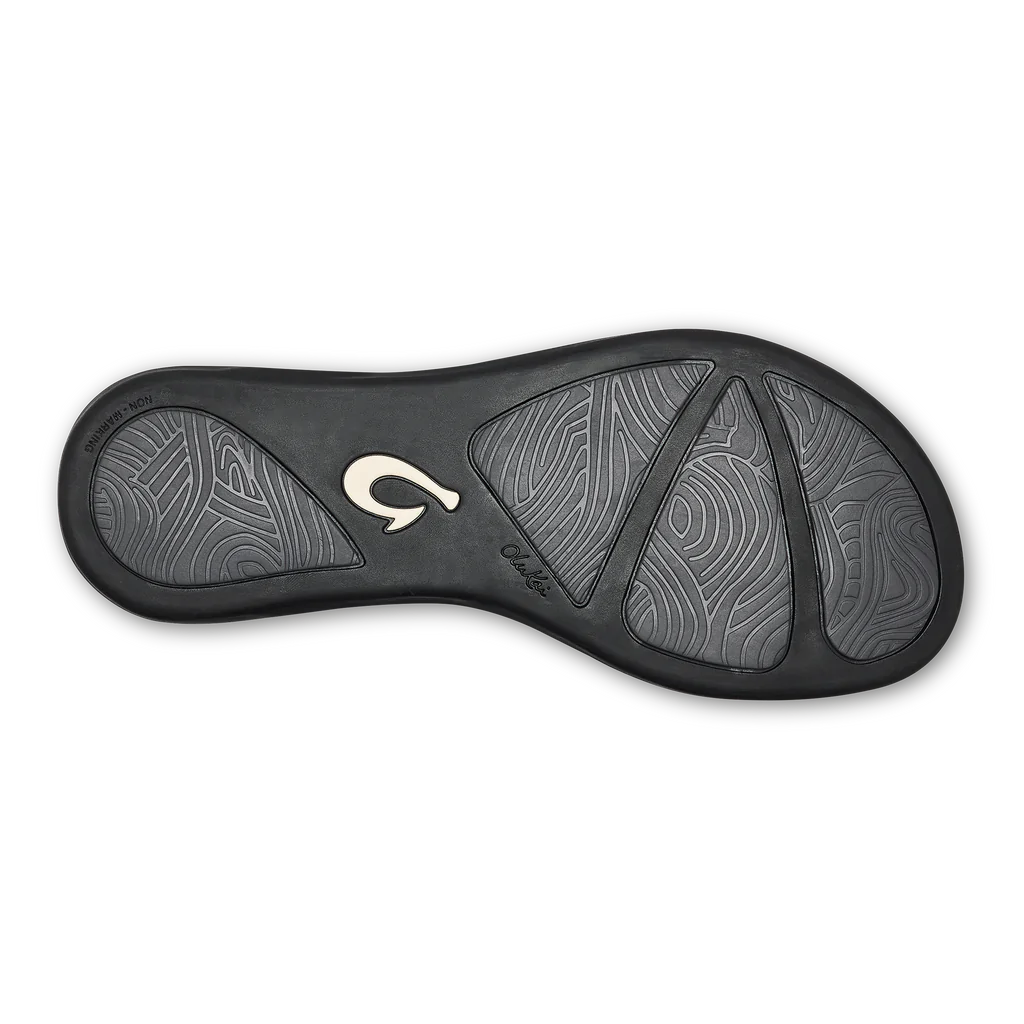Olukai Honu Women's Sandals - Black | Comfortable & Stylish Flip Flops for Beach, Pool, and Casual Wear
