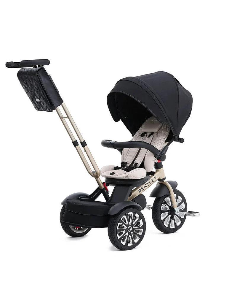 Bentley 6-in-1 Convertible Baby Stroller Trike - Toddler Tricycle with Canopy & Parent Push Handle for Outdoor Walks, Park Rides & Shopping Trips