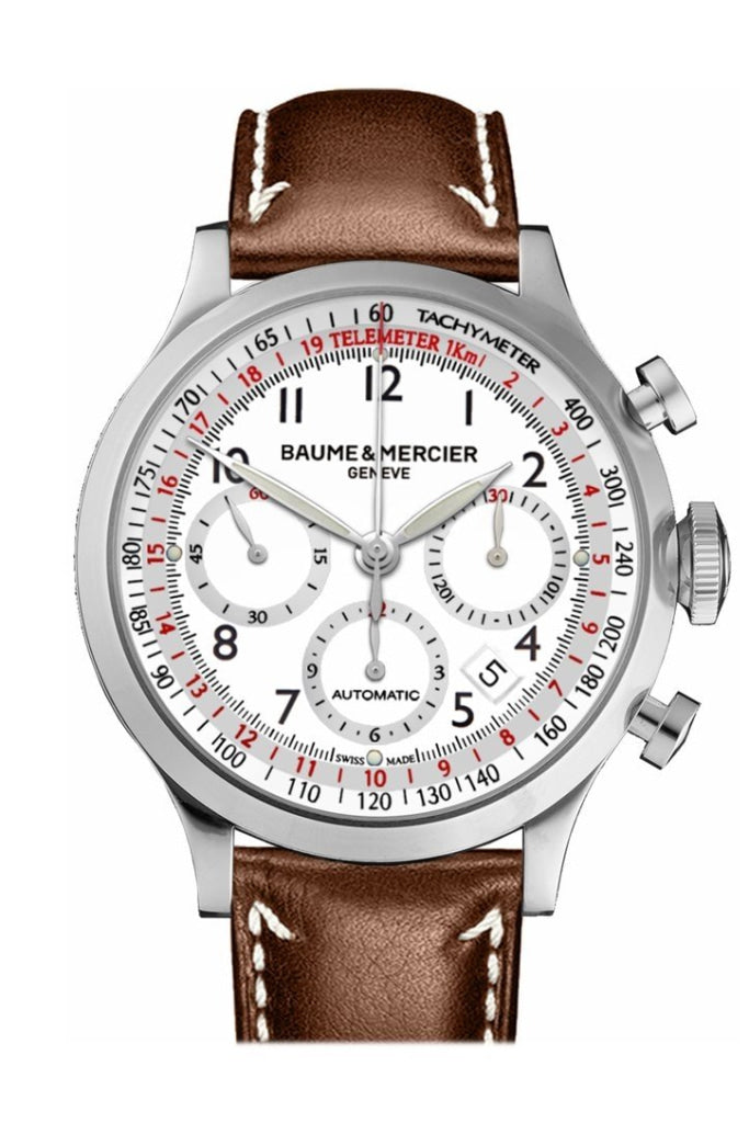 Baume & Mercier Capeland Chronograph Men's Watch MOA10000 - Luxury Automatic Timepiece for Business & Formal Occasions