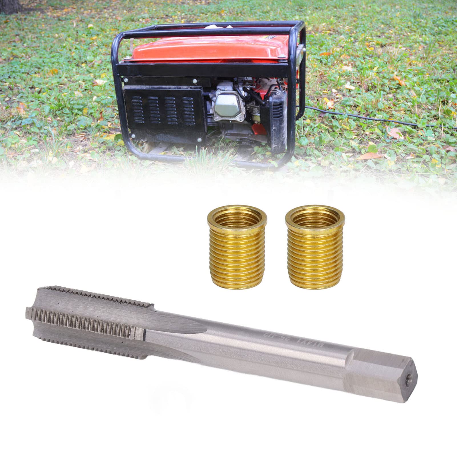 Threaded Inserts & Spark Thread Repair Tools - M12x1.25 & M14x1.25 Metal Inserts for Spark Plug Hole Repair | Automotive Ignition System Maintenance & Engine Repair Kits