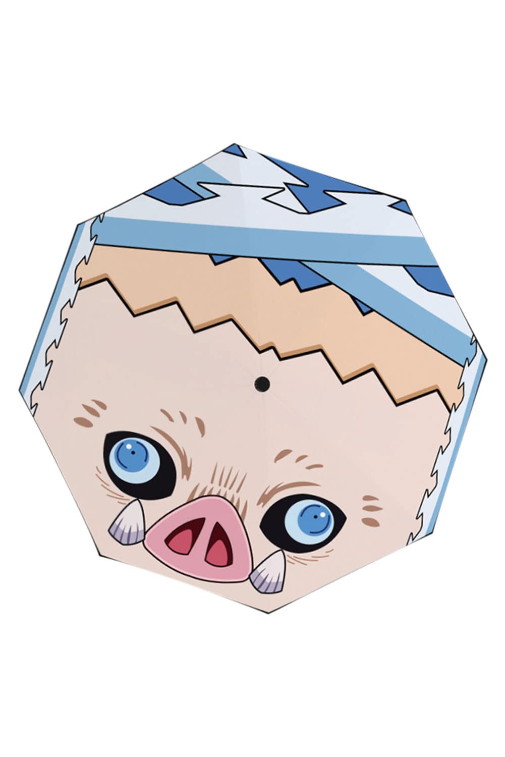 Wolancy Demon Slayer Anime Umbrella - Tanjiro Kamado Design, Windproof Travel Umbrella, Compact & Lightweight for Outdoor Adventures, Cosplay, and Rainy Days