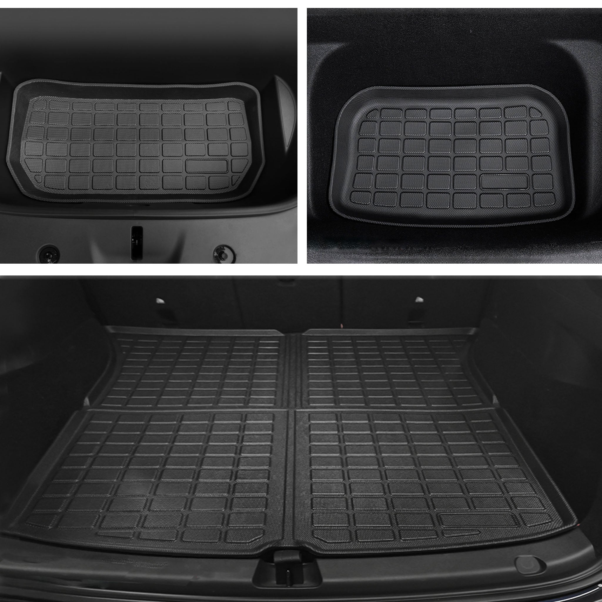 Premium Tesla Model Y All-Weather Floor Mats & Liners Complete 9-Piece Set - Heavy Duty Carpet & Rubber Protection for Winter, Mud & Snow - Perfect for Road Trips, Daily Commute & Family Adventures