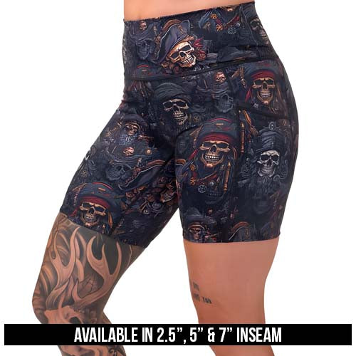 Pirate Themed Shorts for Men & Women - Comfortable & Stylish Pirate Booty Shorts for Costume Parties, Halloween & Cosplay