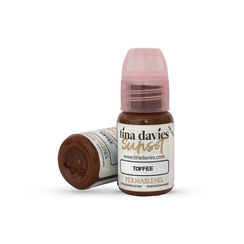 Perma Blend Tina Davies Professional Lip Blush Pigment - Sunset Toffee Color for Semi-Permanent Makeup | Perfect for Lip Tattooing, Ombre Lips & Permanent Cosmetics