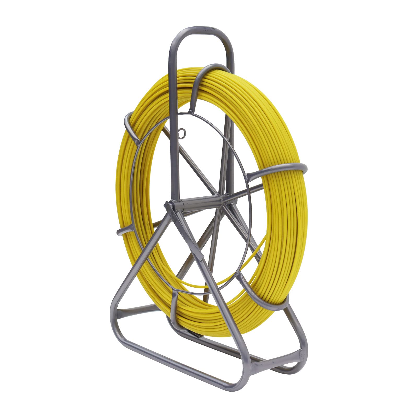 INTBUYING 6mm x 425ft Fiberglass Fish Tape - Electrician's Wire Pulling Tool for Conduit Wiring, Cable Running & Duct Rodding - Perfect for Home Electrical Work and Professional Installations