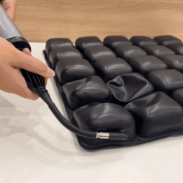 CarePlus Single Layer Air Cushion for Pressure Relief - Comfortable Seat Cushion for Wheelchair, Office Chair & Car Seat - Ideal for Elderly, Post-Surgery & Long Sitting