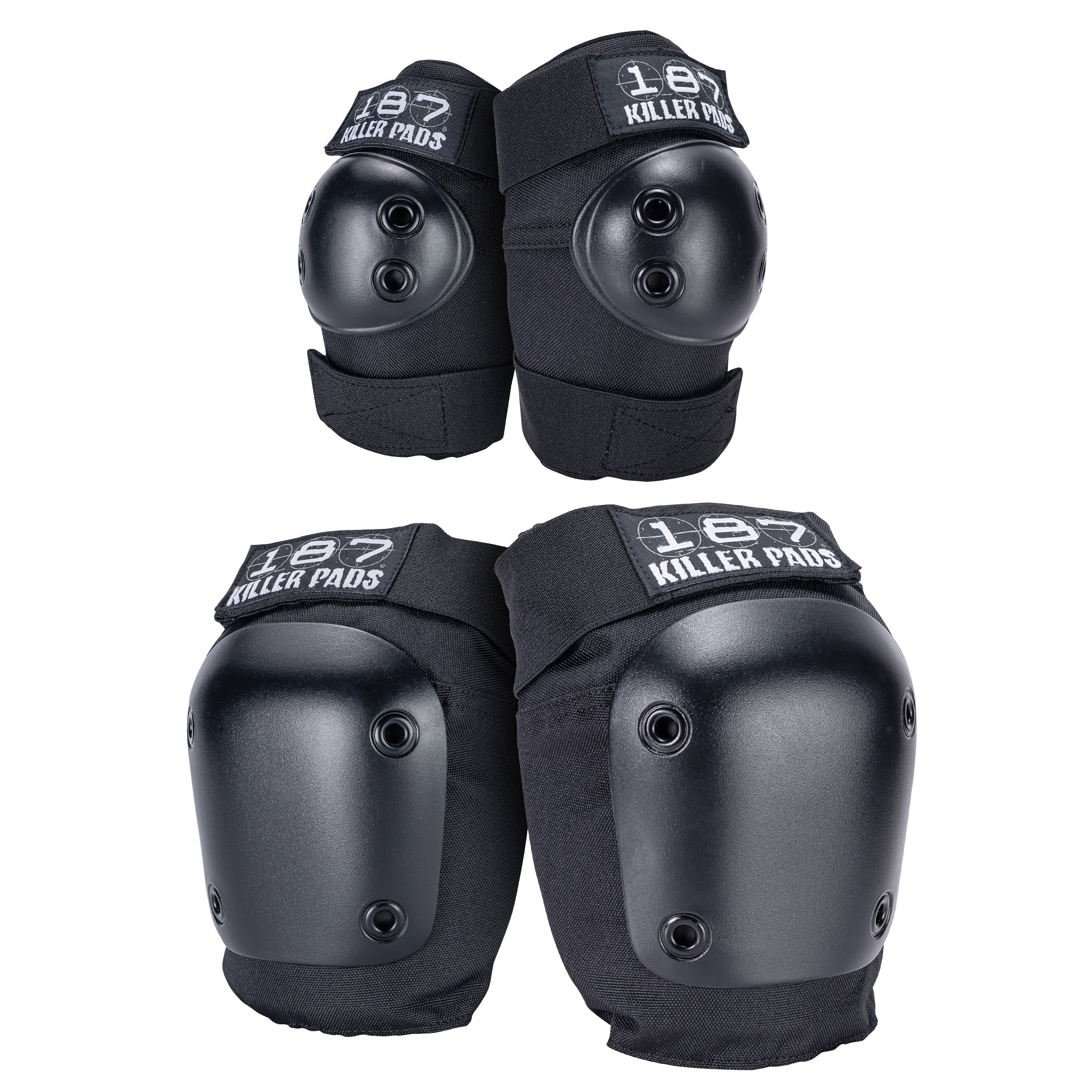 Best Knee & Elbow Pads Set - Protective Gear for Skating, Cycling & Workouts - Black - Perfect for Skateboarders, Bikers & Fitness Enthusiasts