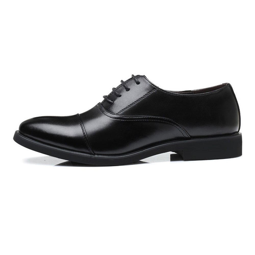 Men's PU Leather Formal Business Oxford Shoes - Lace Up Dress Shoes for Wedding, Office & Special Occasions