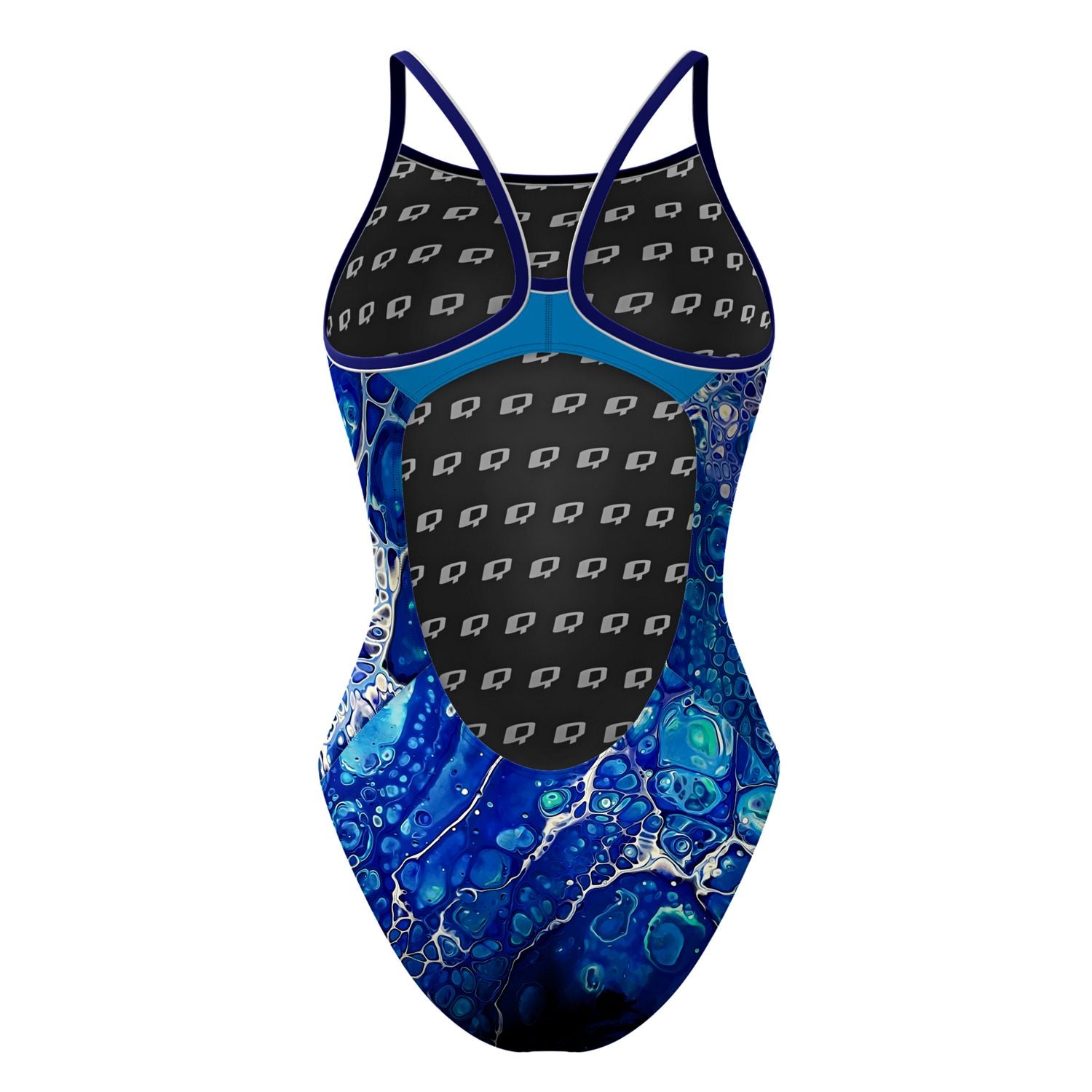 Salty Seas Skinny Strap Swimsuit - Sexy One Piece Bathing Suit for Women | Perfect for Beach Vacation, Pool Party & Summer Getaways