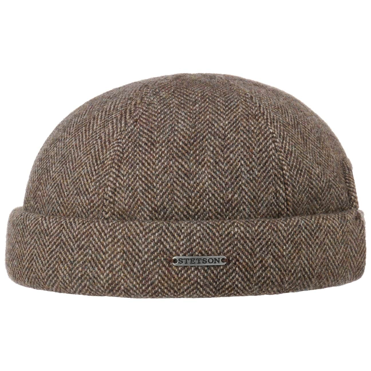 Stetson Lavoy Herringbone Wool Docker Hat for Men - Classic Winter Beanie for Outdoor Activities, Hiking, and Casual Wear