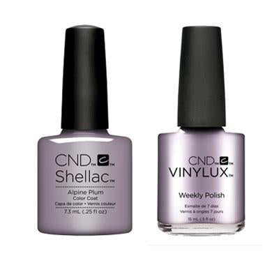 CND Shellac & Vinylux Combo - Alpine Plum Nail Polish Set | Long-Lasting Gel & Lacquer Hybrid for Professional Salon & At-Home Manicures | Perfect for Weddings, Parties & Everyday Wear