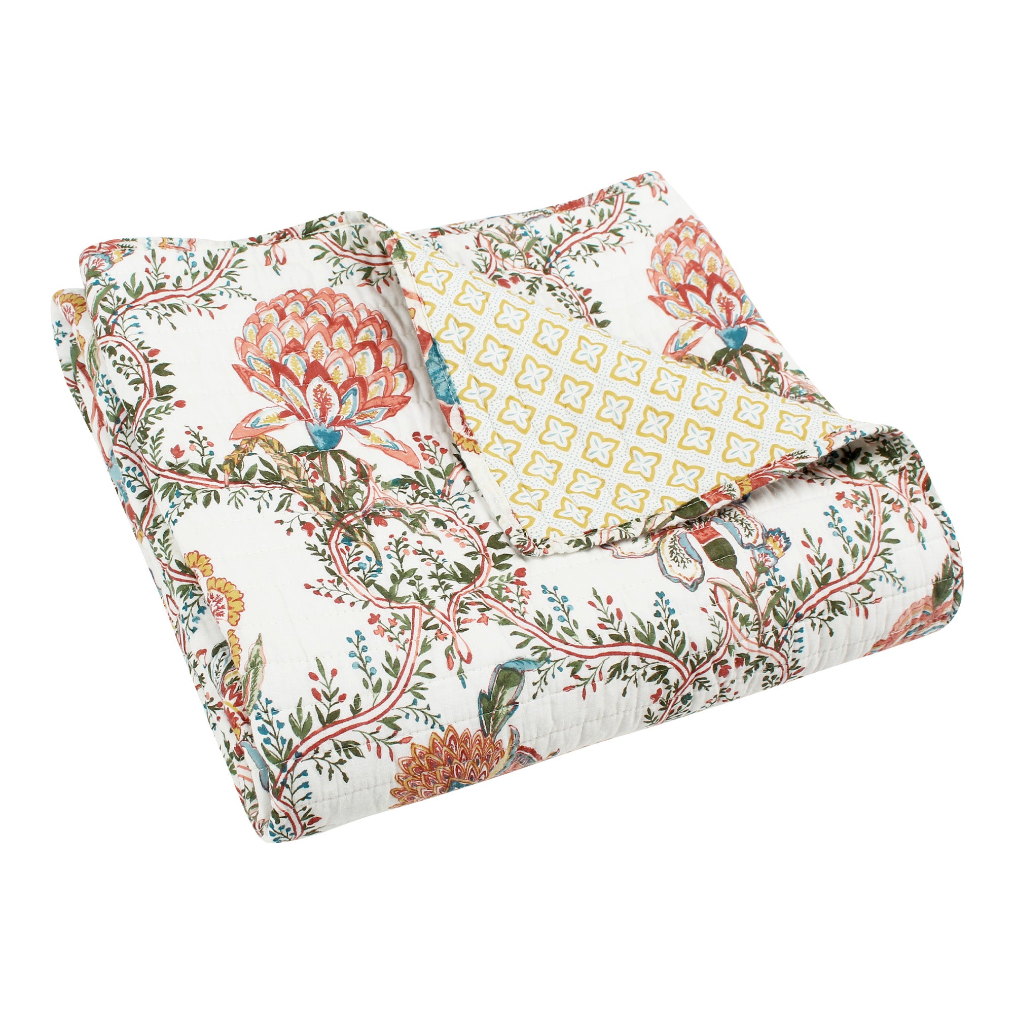 Luxury Inaya Quilted Throw Blanket - Soft & Cozy Bedspread for Couch, Bed, Sofa - Perfect for Home Decor, Gift & Winter Warmth