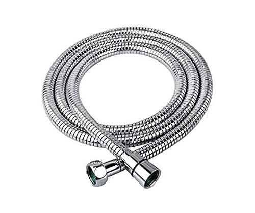 Stainless Steel Double-Buckle Flexible Shower Hose - JAGGER JHF0015 Hand Shower Tube for Bathroom & Toilet Faucet (1.5 Meter, 1 PC) - Durable & Leak-Proof for Relaxing Showers & Easy Cleaning
