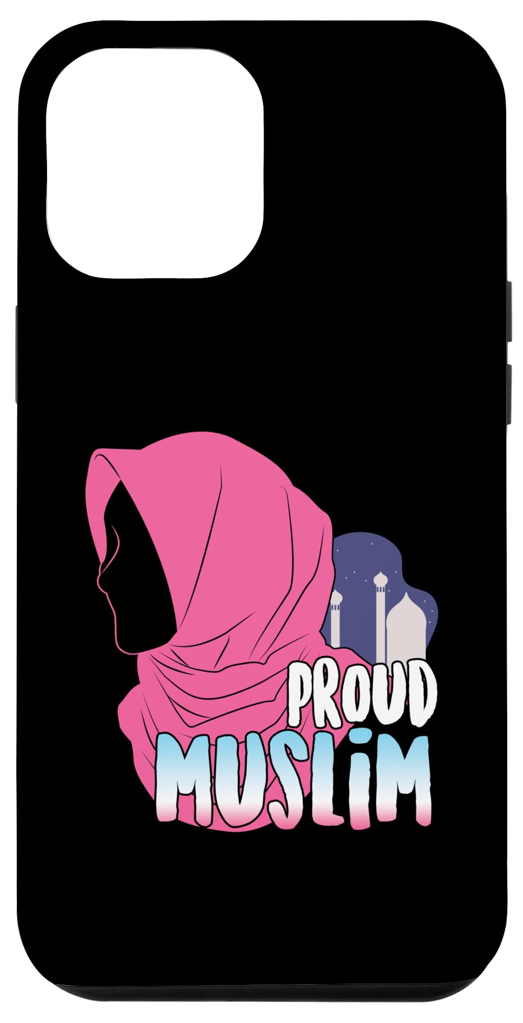iPhone 12 Pro Max Muslim Prayer Case - Islamic Hijab Mosque Design Phone Cover for Proud Believers - Perfect Gift for Ramadan, Eid & Daily Prayers
