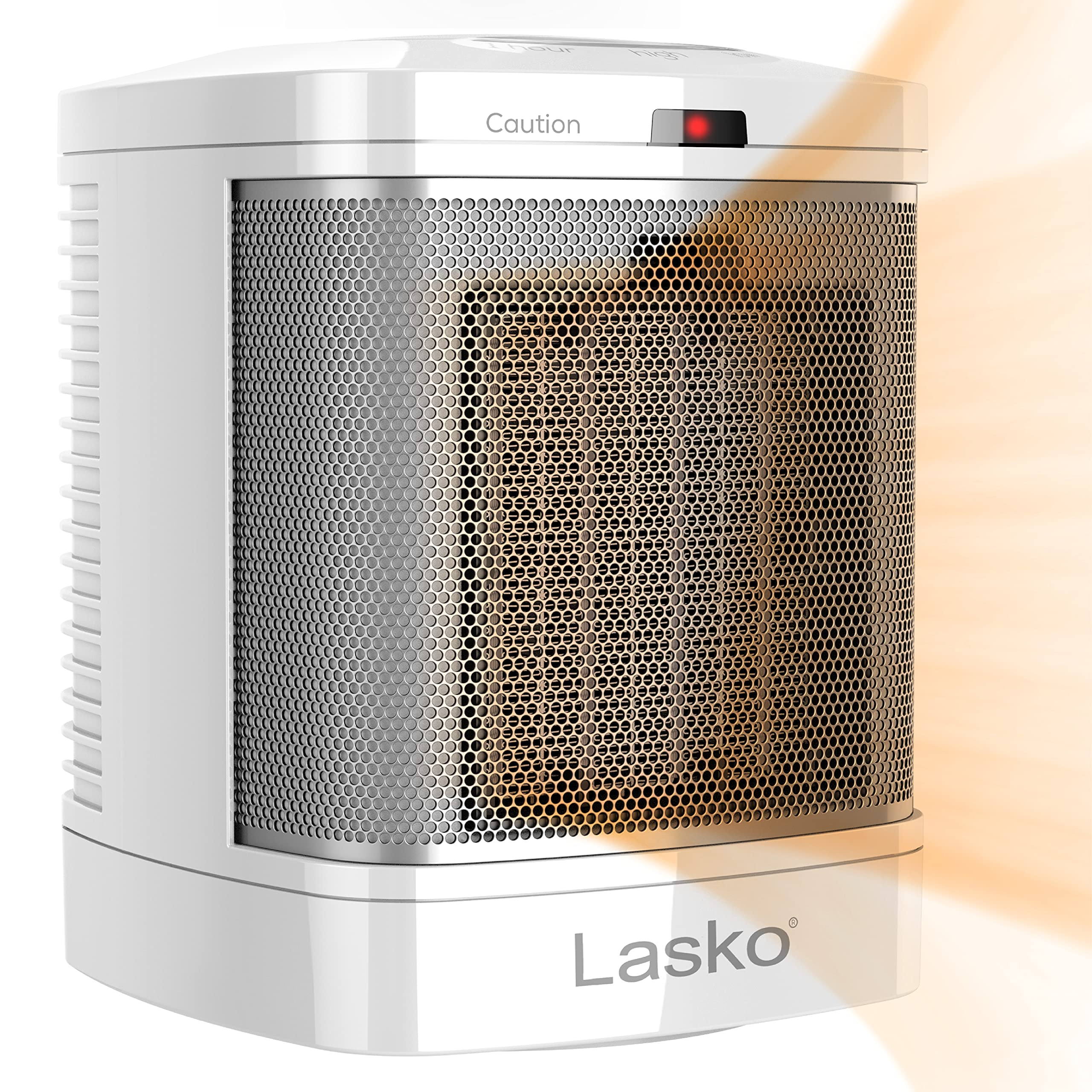 Lasko CD08200 Small Portable Ceramic Space Heater - 1500W Fast Heating, Energy Efficient, Quiet Operation for Bathroom, Bedroom, Office & Indoor Home Use - Compact 6.25