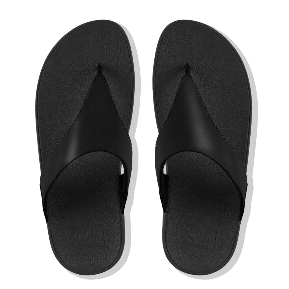 FITFLOP LULU Leather Toe Post Sandals for Women - Comfortable Flip Flops with Arch Support - Perfect for Beach, Pool, and Summer Walking