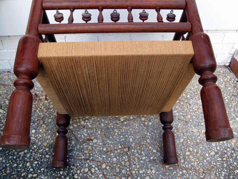 Hand Carved Solid Wood Dining Chair - Natural Brown Wooden Furniture for Living Room, Dining Room & Office - Eco-Friendly & Stylish Home Decor
