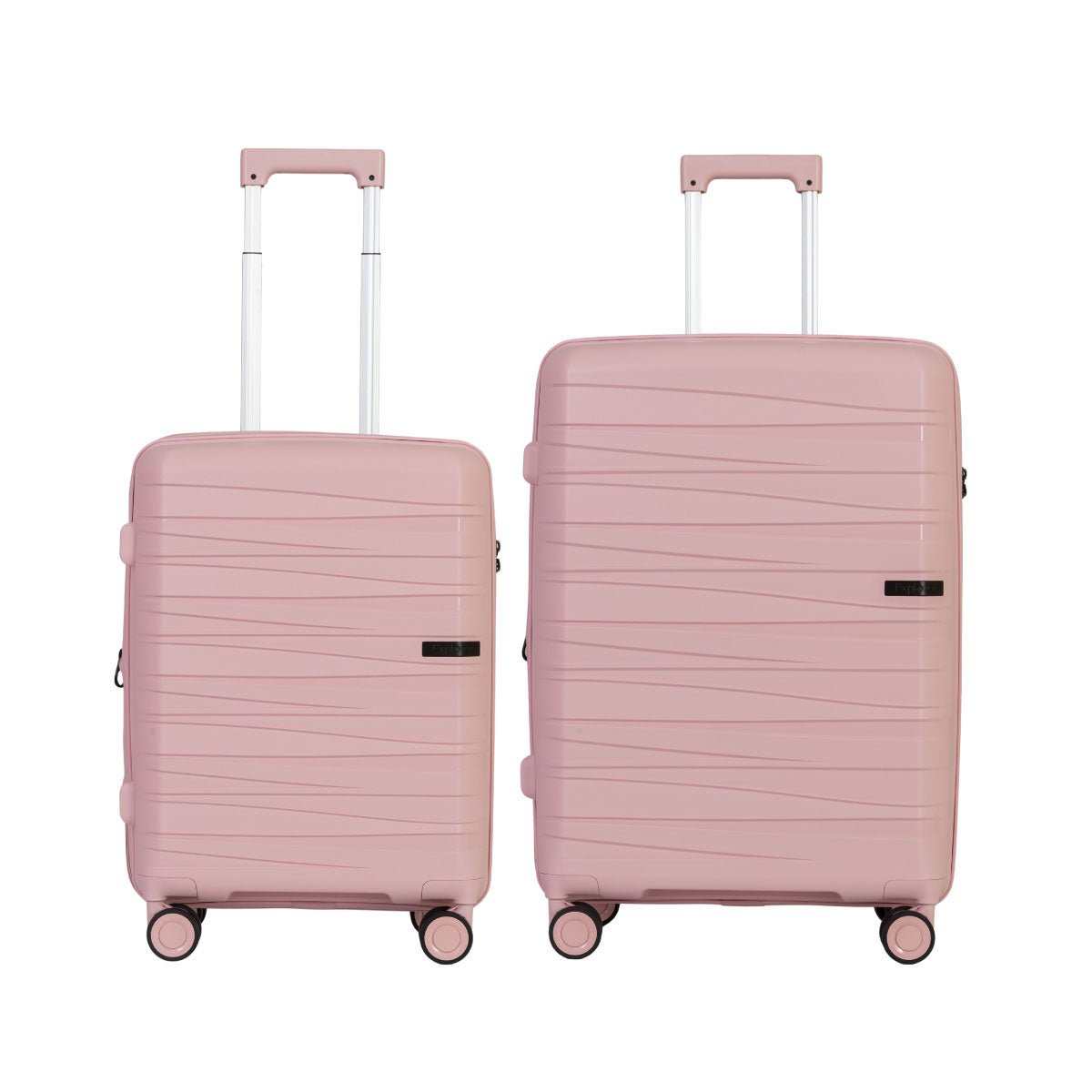 Explorer Breeze Anti-Theft Expandable 2-Piece Luggage Set (Carry-On & Medium Checked) - Lightweight Durable Suitcases for Travel, Business Trips & Vacations