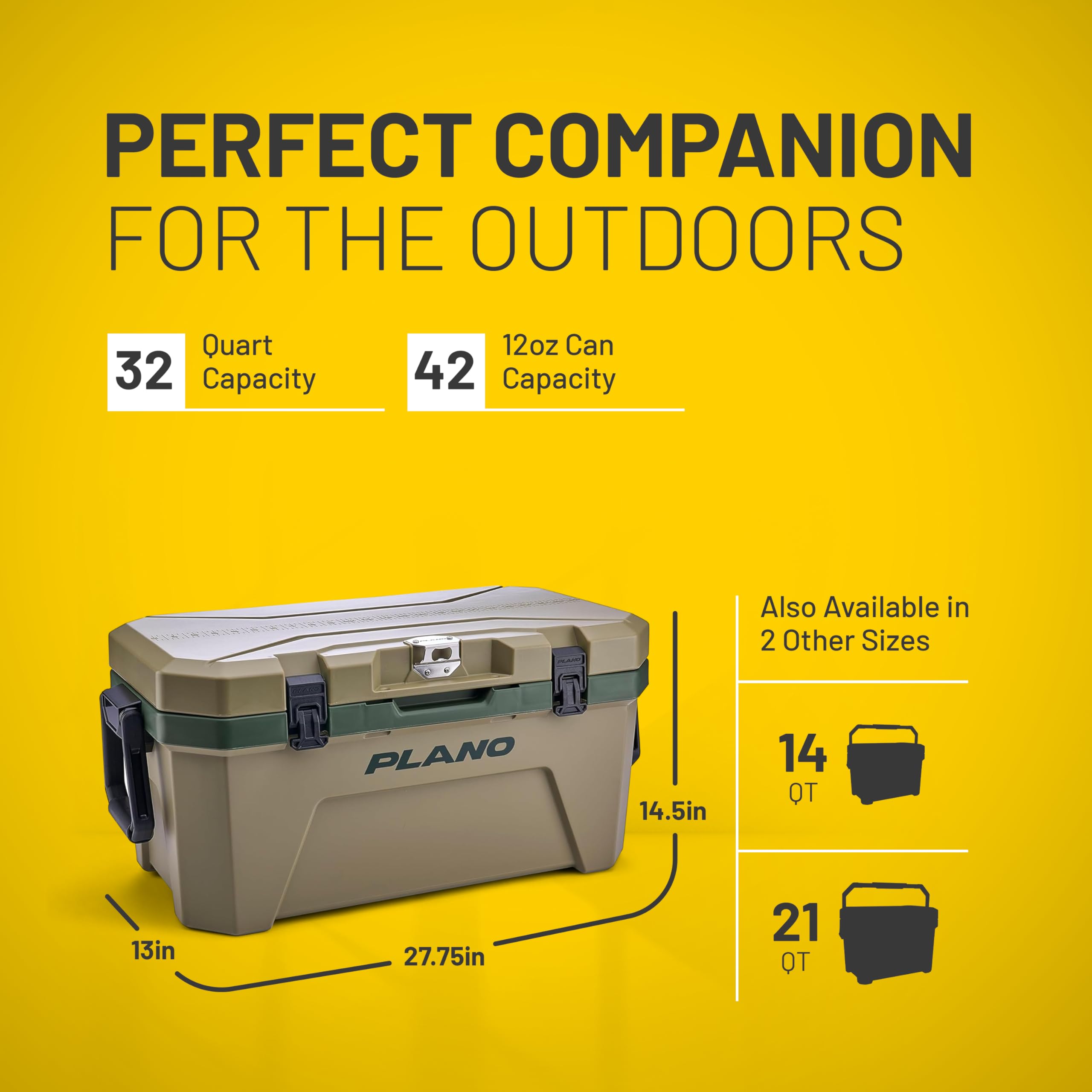 Plano Frost Cooler - Premium Unisex Insulated Cooler for Camping, Picnics & Outdoor Adventures - Keep Drinks Cold for Hours