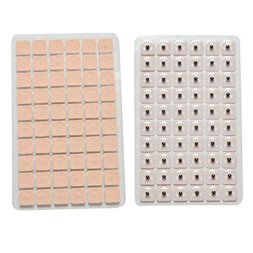 600Pcs Disposable Ear Seeds for Acupuncture - Vaccaria Seed Ear Press Plaster for Pain Relief & Stress Relief | Perfect for Home Massage, Acupressure Therapy & Relaxation