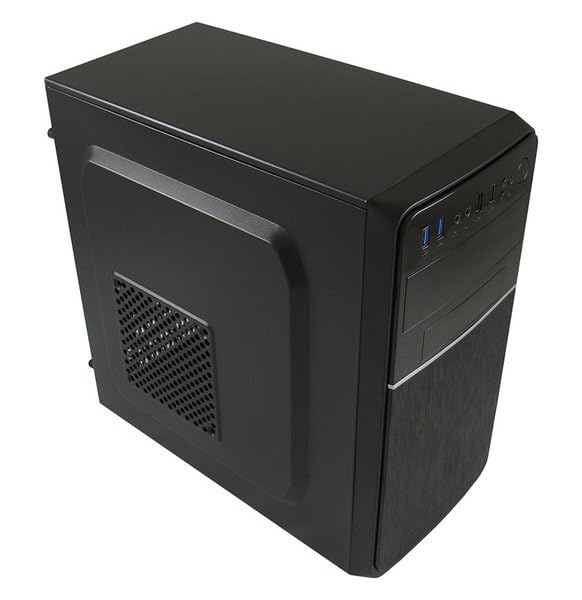 LC-Power 2015MB Micro-Tower Black PC Case - Compact Metal Computer Chassis for Micro ATX/Mini-ITX (13.5cm) - Ideal for Home Office, Gaming & Small Form Factor Builds