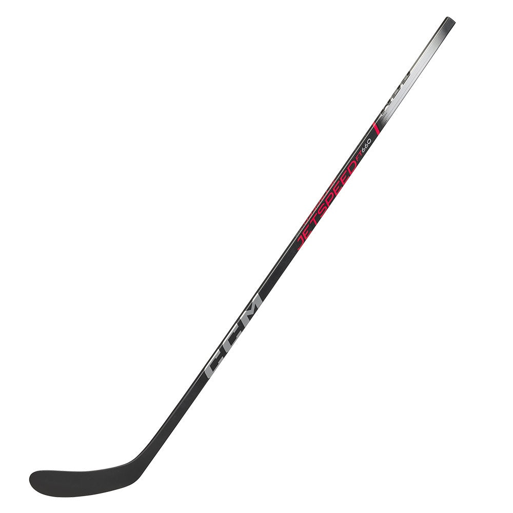 CCM Jetspeed FT660 Junior Ice Hockey Stick - Lightweight Composite Hockey Stick for Youth Players - Perfect for Practice, Games & Training Sessions