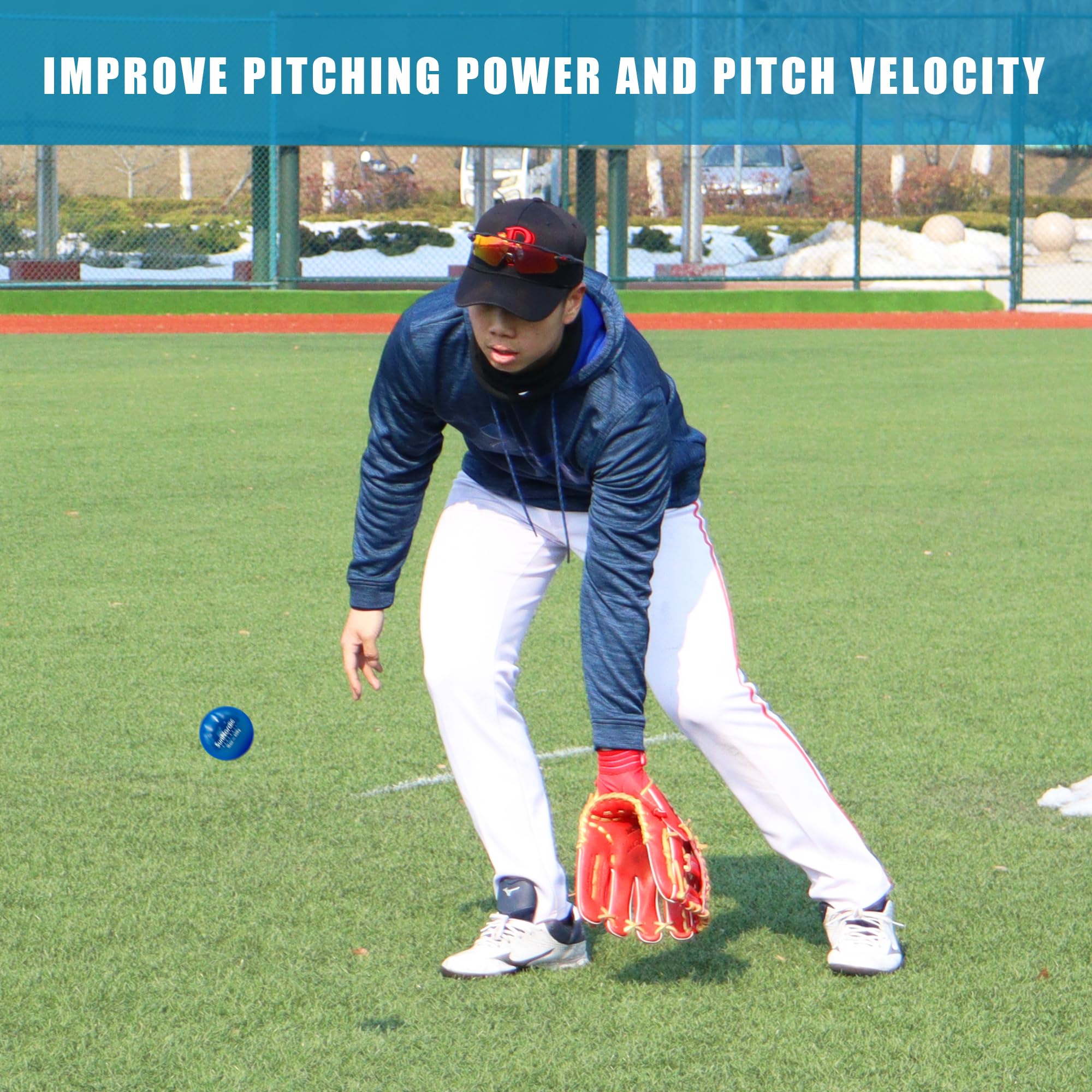 6/9 Pack Plyometric Weighted Baseball Set (3.5-16/35/53/70 oz) - Variable Weight Training Balls for Power Hitting & Pitching Drills - Perfect for Baseball Players, Coaches & Athletes at All Levels - Improve Swing Speed & Arm Strength for Games & Practice